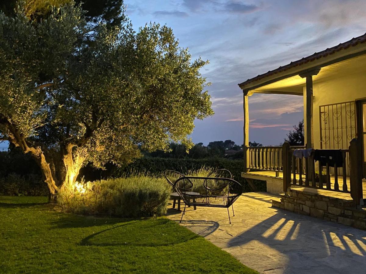 Sea View Villa In Olive Garden Nea Kallikrateia Dış mekan fotoğraf